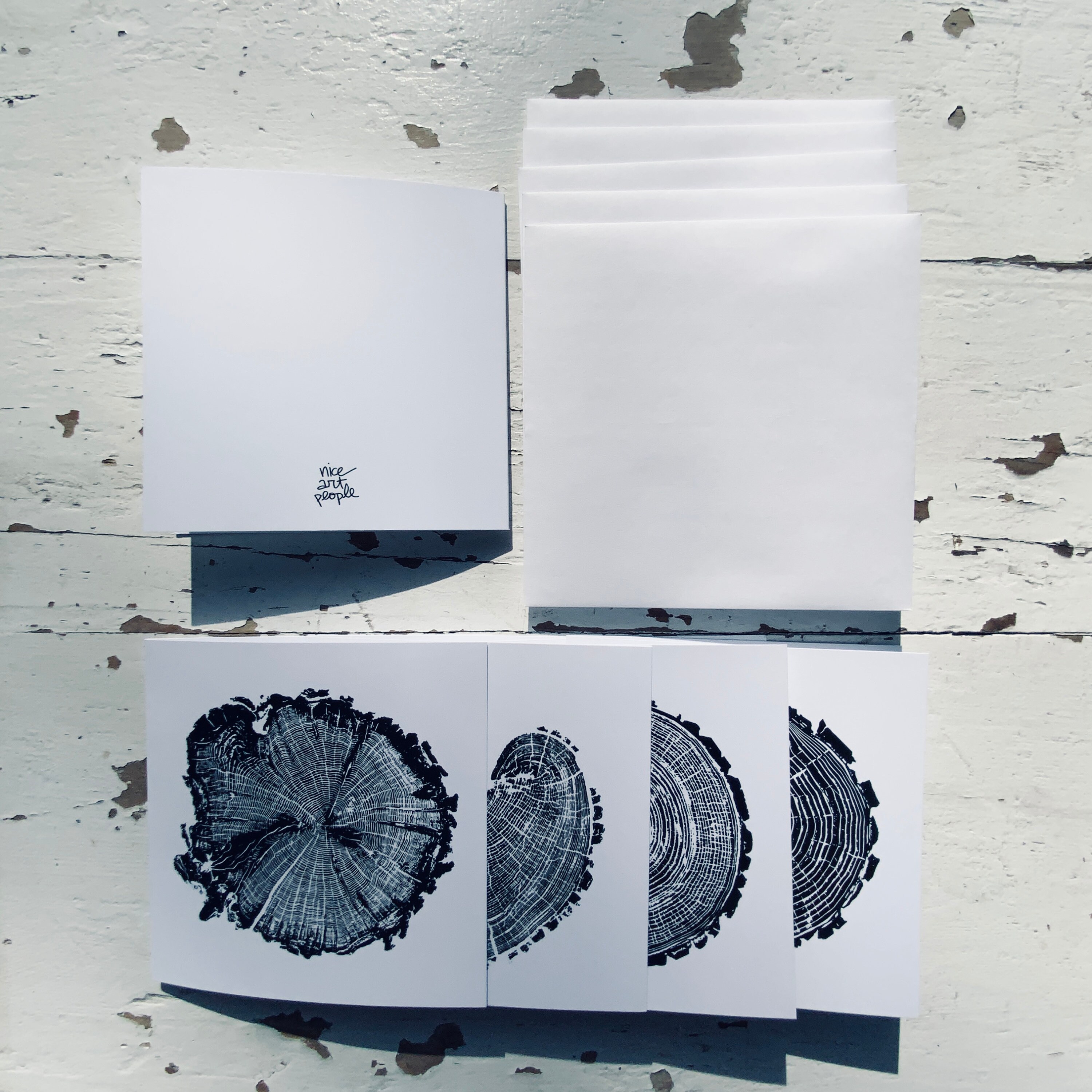 Blank Greeting Card Set A Wood Print Cards 5 x 5 Cards Etsy