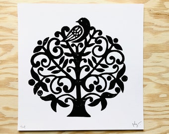 Trivet Print | Handprinted Trivet | Found Art Print | Vintage Trivet Print | 9 x 9