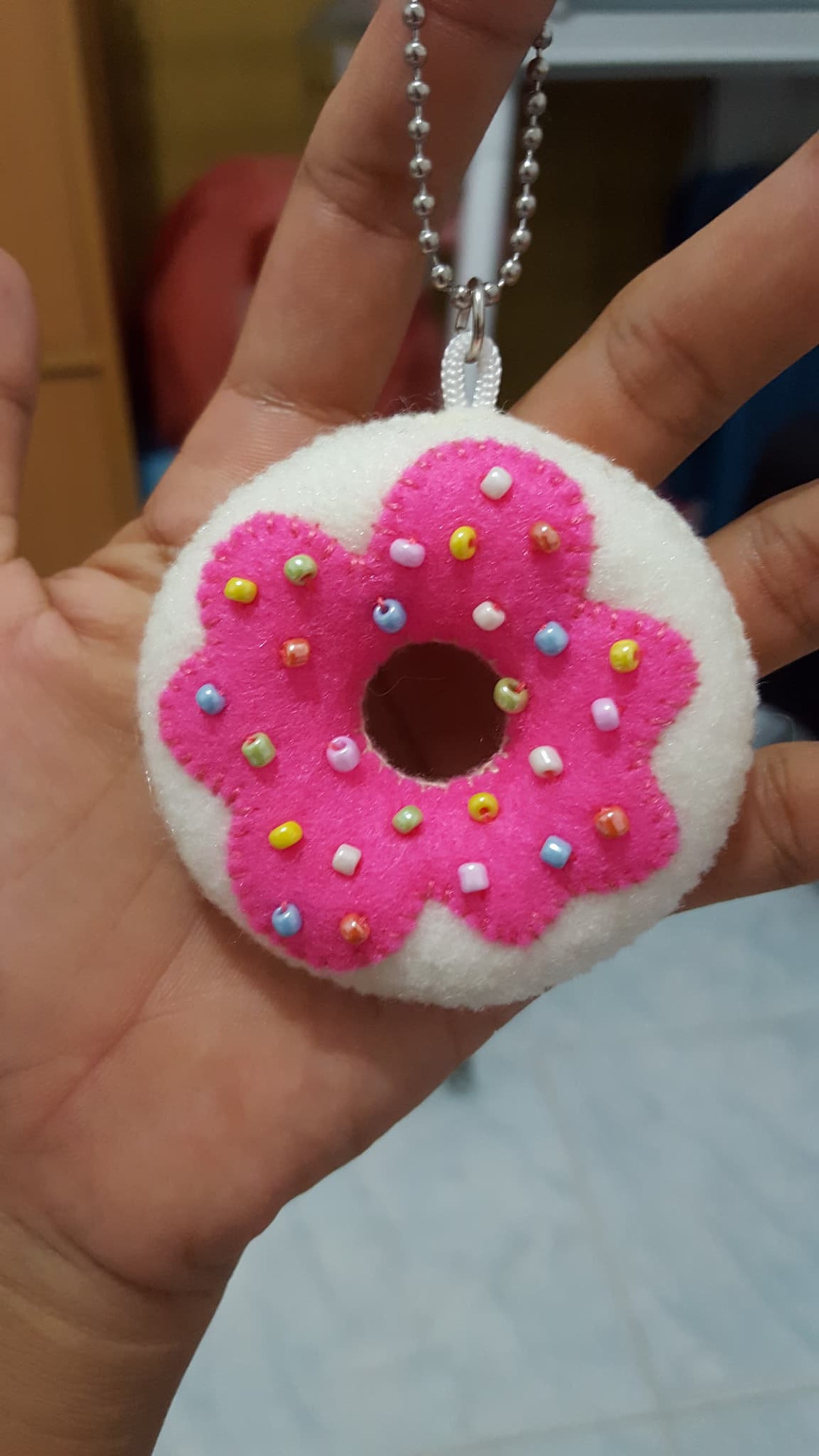 Keychain Donut Made From Felt. 2 1/2 X 2 1/2 Etsy