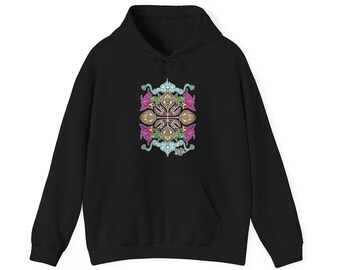 One Moon Collective , Horseshoe Crab Funk Unisex Heavy Blend™ Hooded Sweatshirt , Cape Cod Hoodie , Nauticalfunk
