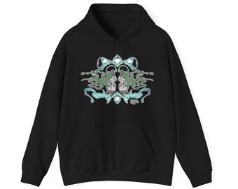 AnglerFunk Anglerfish Unisex Heavy Blend™ Hooded Sweatshirt , One Moon Collective , Nauticalfunk