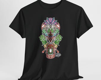 One Moon Collective Orcofunk Heavy Cotton Tee . No Ai , Original Artwork , Hemanfan Art