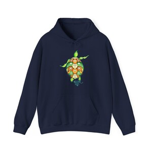 Sudadera con capucha Turtle Funk, arte de playa, surf y skate