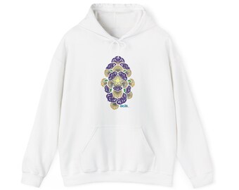 Starfish Graffiti Art Hoodie, Unisex Pullover Sweatshirt