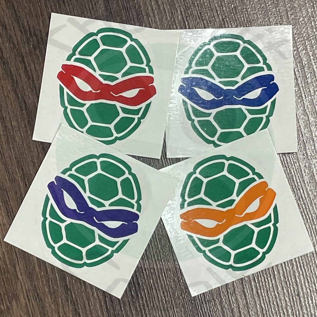 Teenage Mutant Ninja Turtles Mask With Green Shell - Permanent Vinyl ...
