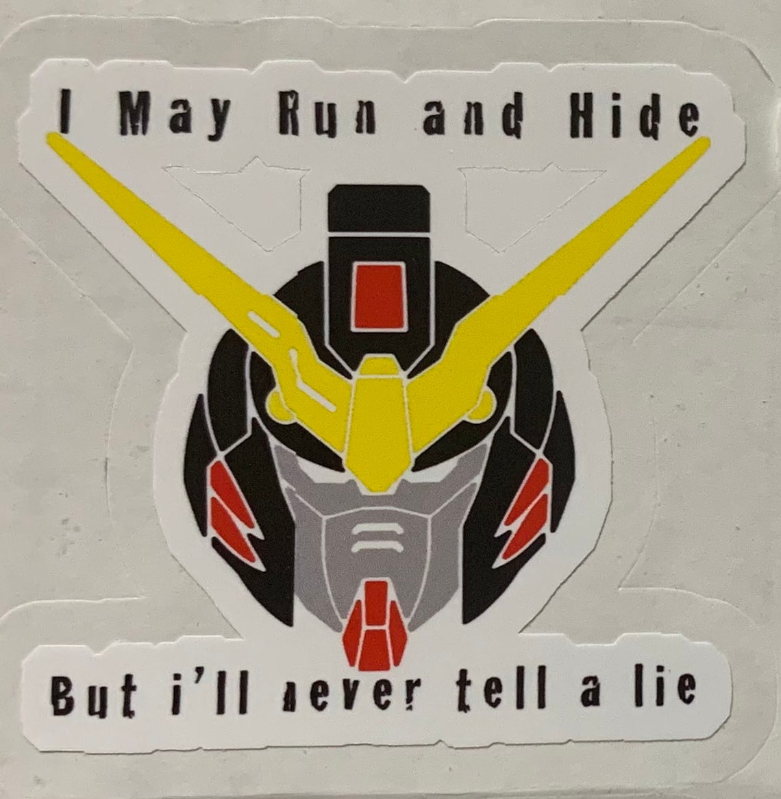 Gundam Quote Sticker Etsy