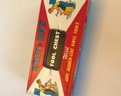 Busy Boy Tool Chest by Ohio Art with mini screwdriver.
