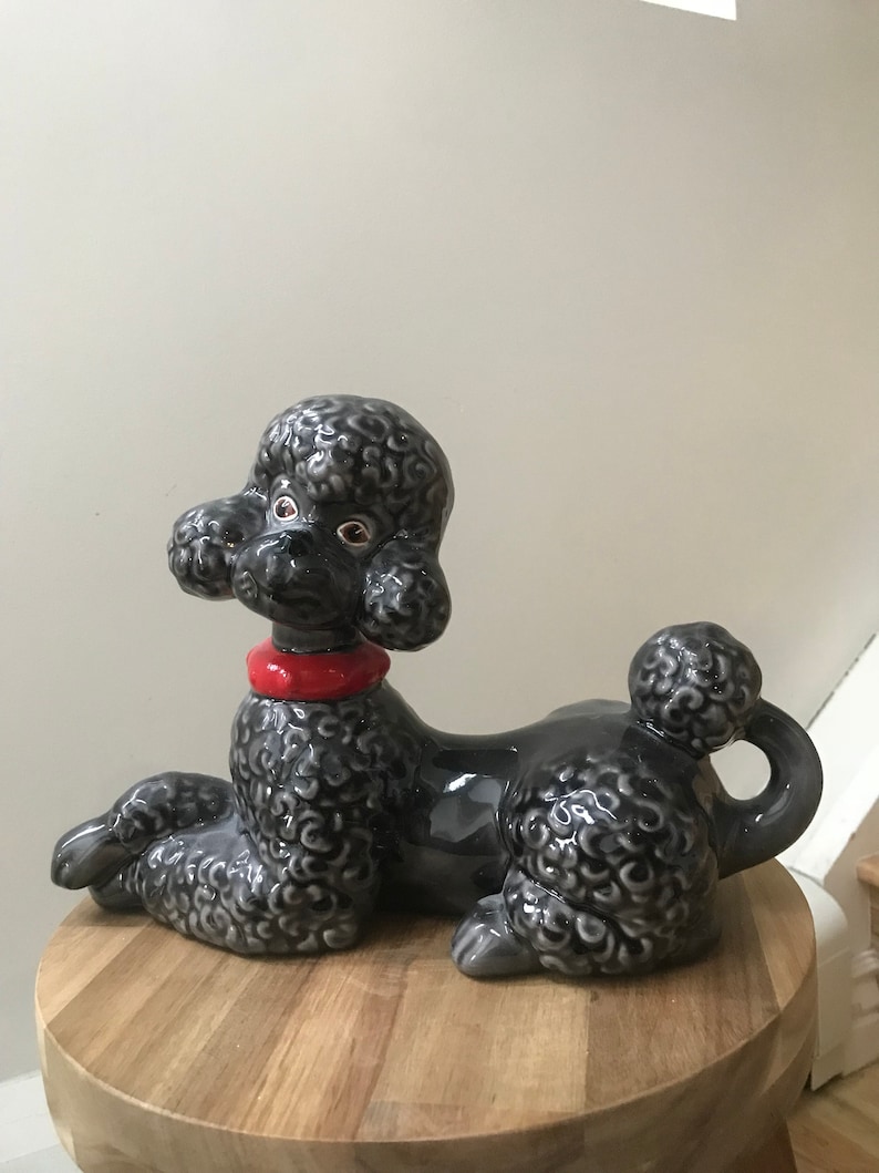 poodle nayothecorgi ceramic dog statue