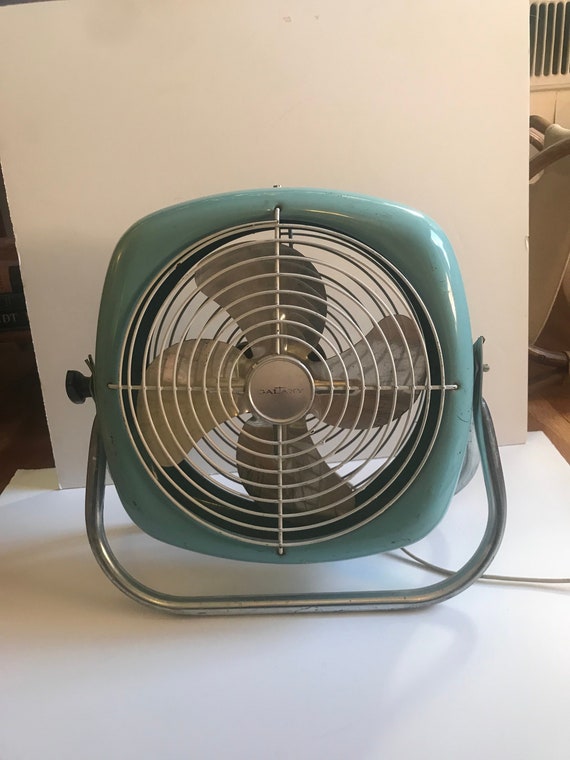 Vintage Blue Galaxy Box Fan Working Vintage Fan Mid Etsy