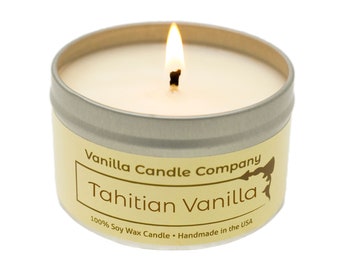 Tahitian Sea Salt Scented Soy Luxury 16 oz Hand Painted Candle