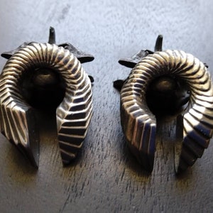 Industrial Design Ear Weights in White Brass- 10mm- 00ga- Futuristic Jewelry- Cyberpunk- Unisex- Stretch Ears- Biomechanics- New Collection