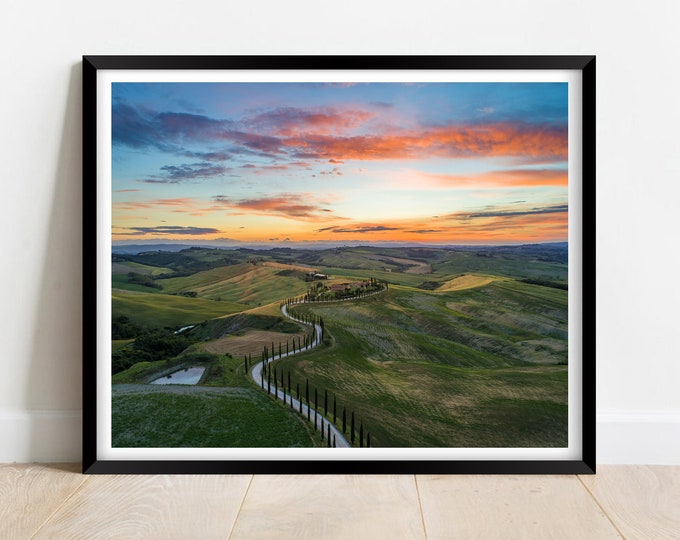 Tuscany Italy landscape at sunset | Limited edition prints | photography | fine art | wall art | exclusive prints | posters | Photos | ITA