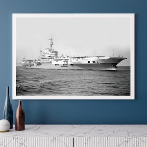 HMS Venerable Aircraft Carrier Photo Print: Royal Navy Warship Wall Art