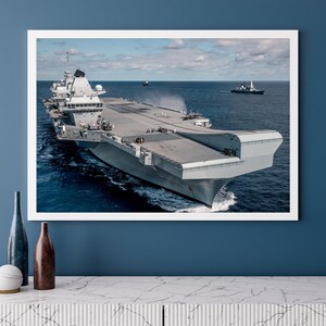 HMS Queen Elizabeth Aircraft Carrier Photo Print: Royal Navy Wall Art