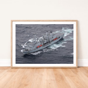 RFA Fort Victoria At sea Photo Print: Military Photography Wall Art