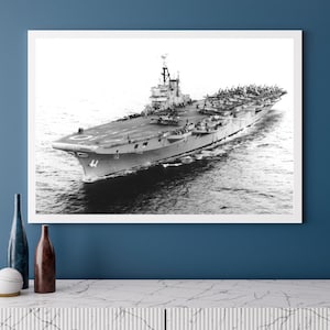 HMS Ocean Aircraft Carrier Photo Print: Royal Navy Warship Wall Art