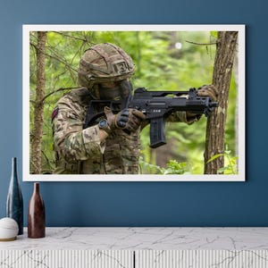 Royal Marines CQB Training Photo Print - Military Wall Art