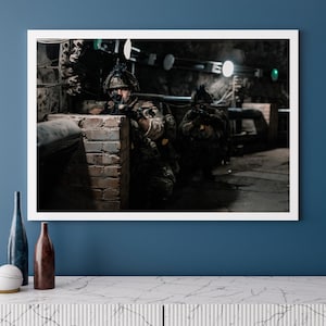 Royal Marines Urban Warfare Photo Print: 43 Commando Cave System Art