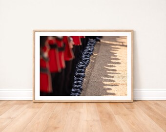 The Boots of The Welsh Guards on Parade in London Photo Print: Military Wall Art