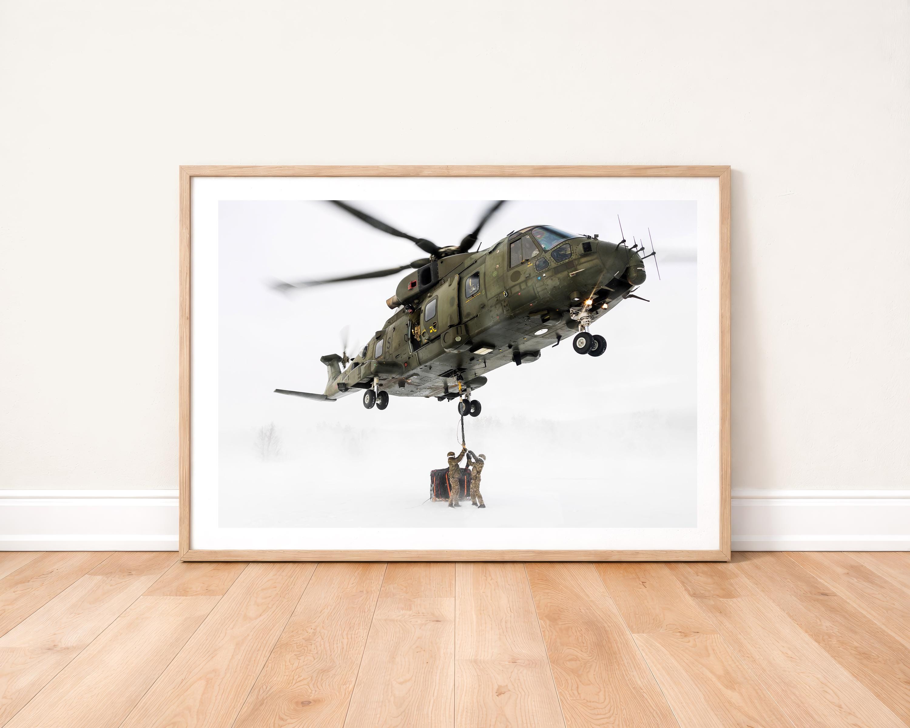 Royal Marines Commando MOAT and Merlin Helicopter Photo Print: Military ...