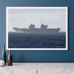 HMS Prince of Wales Aircraft Carrier Photo Print: Royal Navy Warship Wall Art