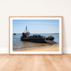 Royal Marine Commando Landing Craft Photo Print: Military Photography Wall Art
