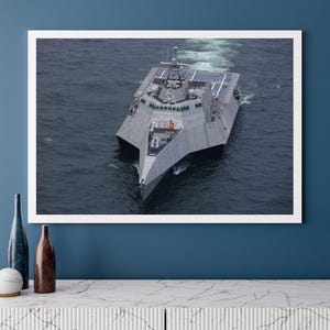 USS Charleston (LCS-18) Independence Class Littoral Combat Ship | Photo Print | Military | US Navy | Wall Art | Decor | Photograph | Warship