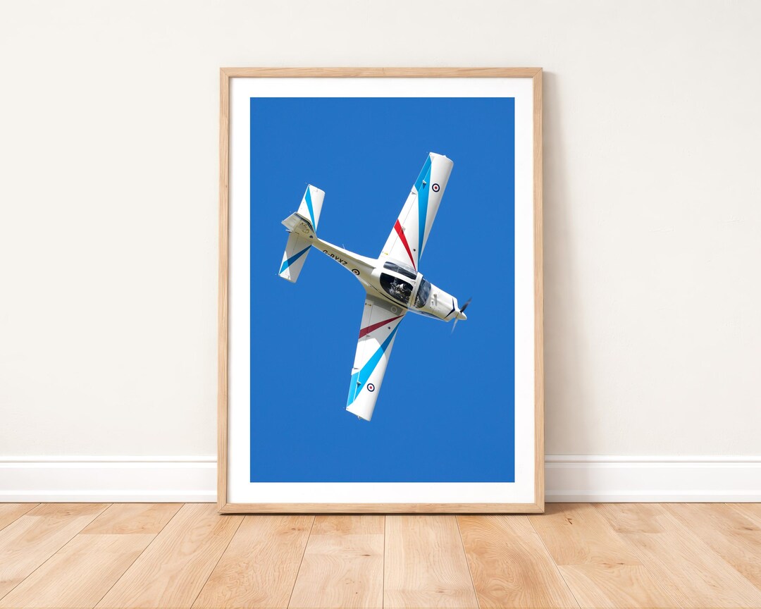Reaf Tutor RAF Grob Tutor Aircraft in Flight Photo Print: Military Aviation ...