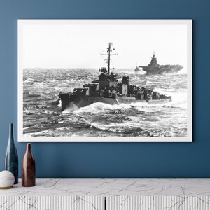 USS English (DD-696) Allen M. Sumner Class Destroyer | Photo Print | Military | US Navy | Wall Art | Decor | Photograph | Warship | Naval