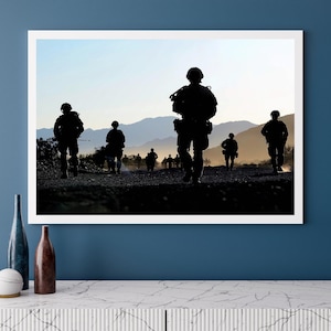 Royal Marine Commandos Mojave Desert Patrol Photo Print