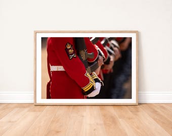 Welsh Guards Stand At Ease on Parade in London Photo Print: Military Wall Art