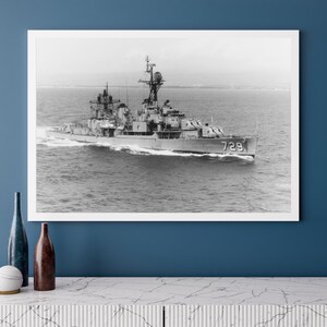 USS Lyman K. Swenson (DD-729) Allen M. Sumner Class Destroyer | Photo Print | Military | US Navy | Wall Art | Decor | Photograph | Warship