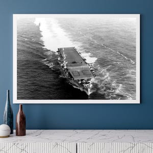 USS San Jacinto (CVL-30) Independence Class aircraft carrier | Photo Print | Military | US Navy | Wall Art | Decor | Photograph | Warship