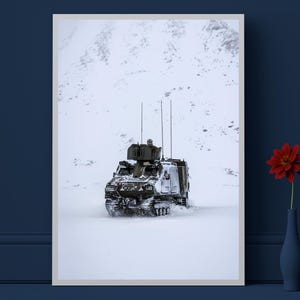 Royal Marines Viking Vehicle Photo Print: Military Wall Art