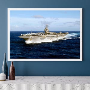 USS Abraham Lincoln (CVN-72) Nimitz Class aircraft carrier | Photo Print | Military | US Navy | Wall Art | Decor | Photograph | Warship