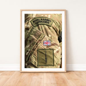 Royal Marines Commando Uniform Patches Photo Print: Military Photography Wall Art