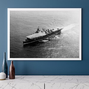 USS Cabot (CVL-28) Independence Class aircraft carrier | Photo Print | Military | US Navy | Wall Art | Decor | Photograph | Warship Prints