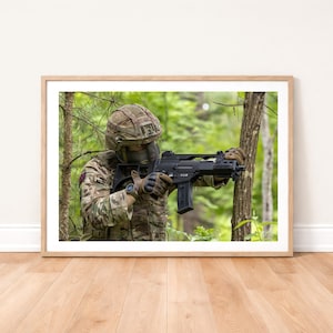 Royal Marines Commando CQB Training Photo Print: Military Photography Wall Art