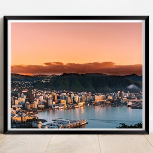 Wellington North Island New Zealand at sunset | Limited edition print | photography | fine art | wall art | exclusive print | poster | Photo