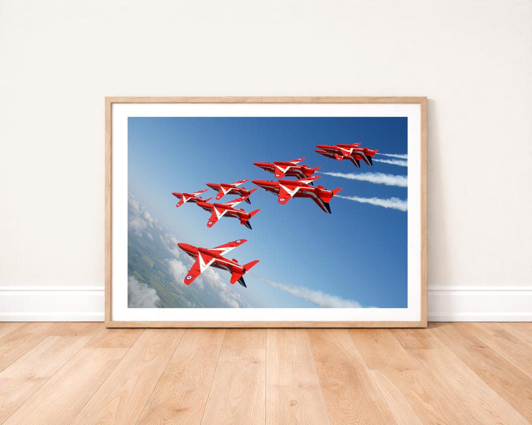 Red Arrows Inverted RAF Red Arrows Inverted Formation Photo Print - Aviation Wall Art - Etsy