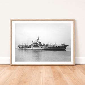 HMS Implacable Aircraft Carrier Photo Print: Royal Navy oorlogsschip fotografie muurkunst