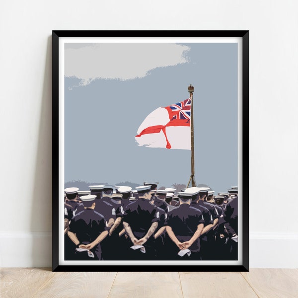 Navy Artwork Etsy UK
