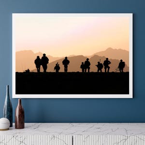Royal Marine Commandos Photo Print: Afghanistan Patrol Wall Art