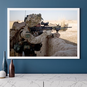 Royal Marines Afghanistan Photo Print: Military Wall Art