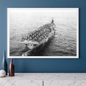 HMS Ocean Aircraft Carrier Photo Print: Royal Navy Warship Wall Art