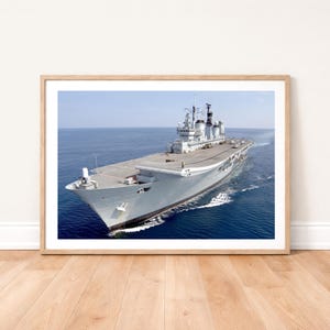 HMS Ark Royal Aircraft Carrier Photo Print: Royal Navy Warship Photography Wall Art
