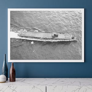 USS Belleau Wood (CVL-24) Independence Class aircraft carrier | Photo Print | Military | US Navy | Wall Art | Decor | Photograph | Warship