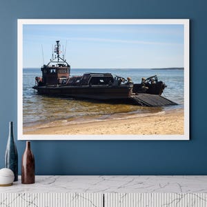 Royal Marine Landing Craft Photo Print: Military Wall Art