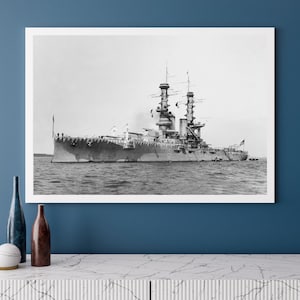 USS Utah (BB-31) Florida Class Dreadnought Battleship | Photo Print | Military | US Navy | Wall Art | Decor | Photograph | Warship | Naval
