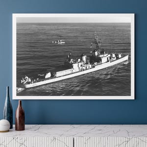 USS Hugh Purvis (DD-709) Allen M. Sumner Class Destroyer | Photo Print | Military | US Navy | Wall Art | Decor | Photograph | Warship